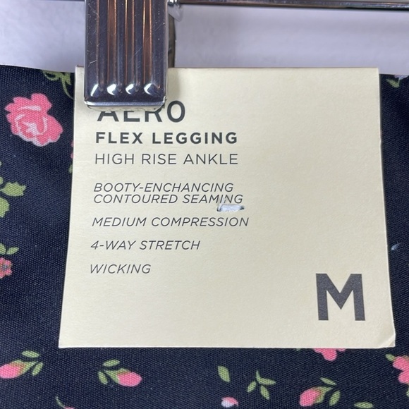 NWT Aeropostale Flex High Rise Ankle Legging SZ M Booty Enchancing Floral - Picture 9 of 11